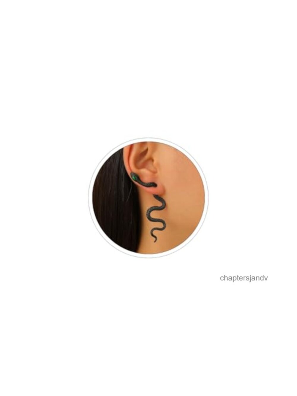 Snake Dangle Earrings Twisted Design Lightweight Alloy Goth